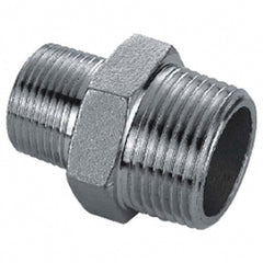 Stainless Steel Pipe Nipple: 3/8" x 1/8" Pipe, Grade 304