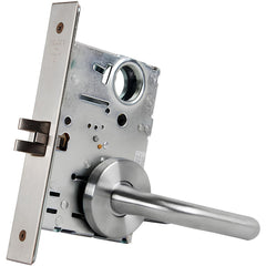 Lever Locksets; Lockset Type: Passage; Key Type: Keyed Different; Back Set: 2-3/4; Cylinder Type: None; Material: Metal; Door Thickness: 1-3/4; Finish: Satin Chrome