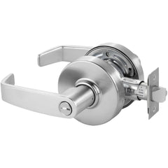 Lever Locksets; Lockset Type: Privacy; Key Type: Keyed Different; Back Set: 2-3/4; Cylinder Type: Non-Keyed; Material: Metal; Door Thickness: 1-3/4; Finish: Satin Chrome