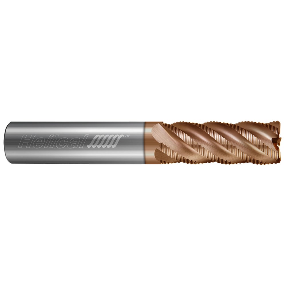 Corner Radius End Mill: 1" Dia, 1-1/4" LOC, 0.0600" Radius, 5 Flute, Solid Carbide