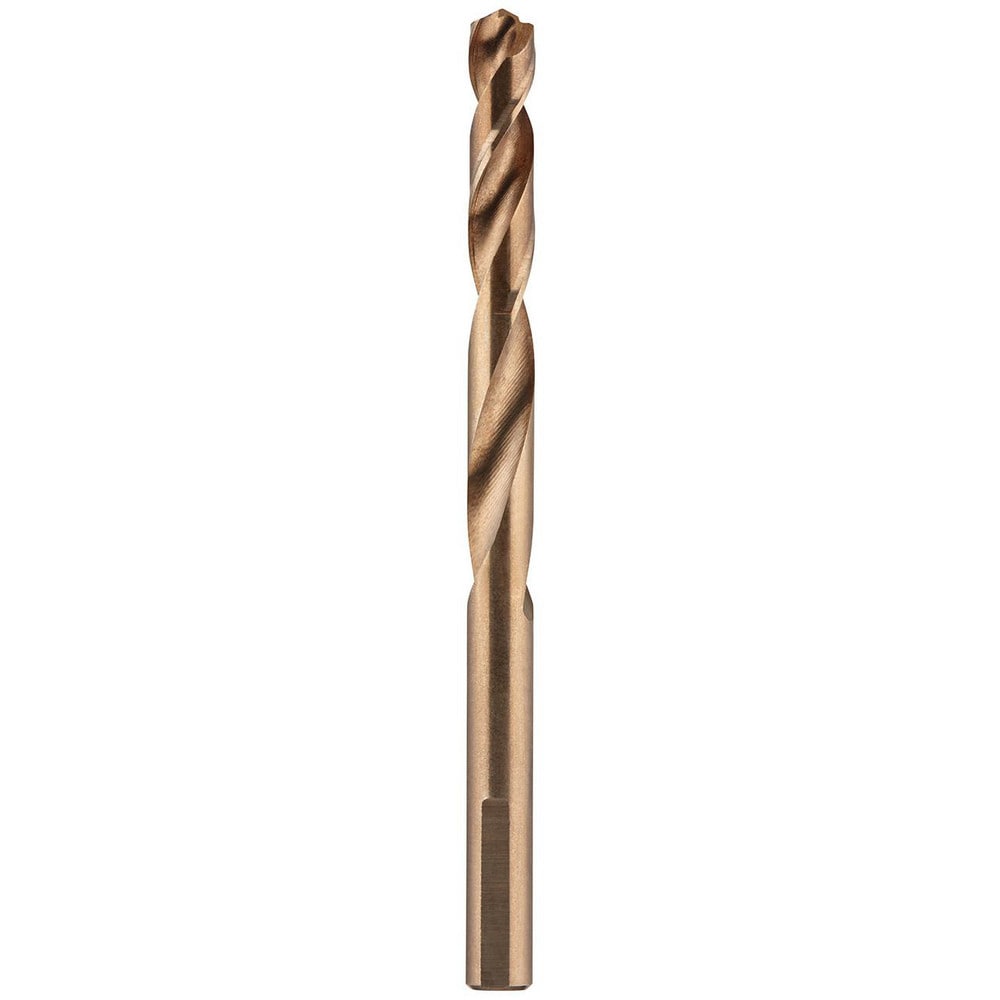 Mechanics Drill Bit:  0.2960" Dia,  135&deg,  Cobalt,  Hex Shank,  Split Point
