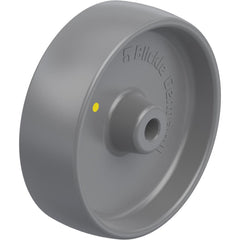 Rigid & Swivel Caster Wheel: Synthetic, 5" Dia, 1-9/16" Wide