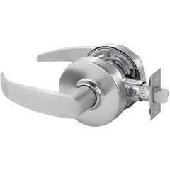 Lever Locksets; Lockset Type: Passage; Key Type: Keyed Different; Back Set: 2-3/4; Cylinder Type: Non-Keyed; Material: Metal; Door Thickness: 1-3/4; Finish: Satin Chrome