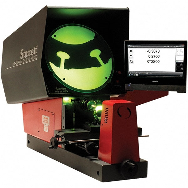 Optical Comparator: 16" Screen Dia, Horizontal Orientation, 10x Magnification