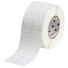 Label Maker Label: White, Polyester, 1-1/2" OAW, 10,000 per Roll