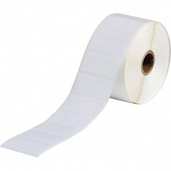 Label Maker Label: White, Polyester, 1,500 per Roll