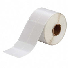 Label Maker Label: Clear & White, Vinyl, 1,500 per Roll