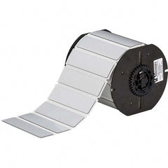 Label Maker Label: Silver, Polyester, 300 per Roll