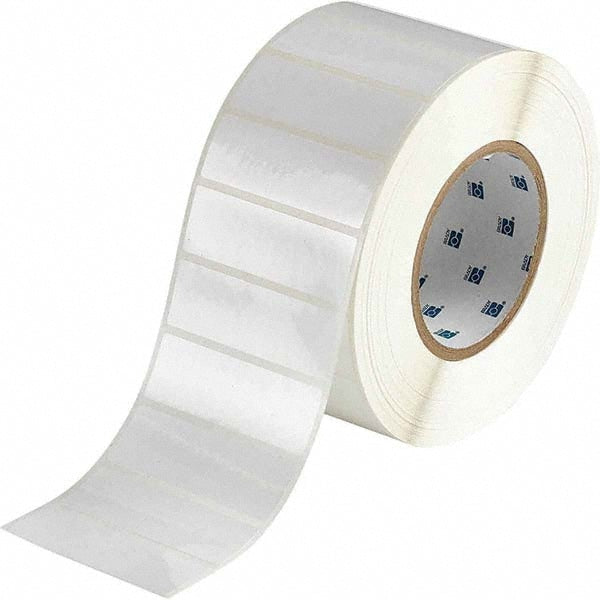 Label Maker Label: White, Polyester, 3,000 per Roll