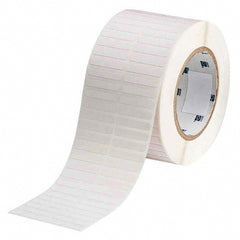 Label Maker Label: White, Polyimide, 10,000 per Roll