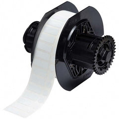 Label Maker Label: White, Polyester, 1,500 per Roll