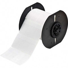 Label Maker Label: Clear & White, Vinyl, 3/4" OAW, 3,500 per Roll