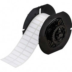 Label Maker Label: White, Nylon, 1,500 per Roll