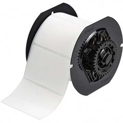 Label Maker Label: White, Paper, 500 per Roll