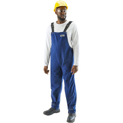 Non-Disposable Rain & Chemical-Resistant Overalls: Chemical, Size X-Large, Blue, Nomex