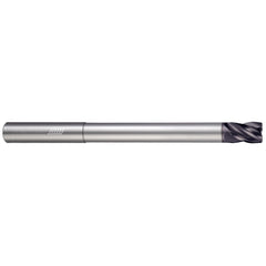 Corner Radius End Mill: 3/4" Dia, 1" LOC, 0.0300" Radius, 4 Flute, Solid Carbide