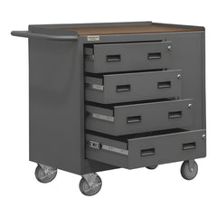 Mobile Work Centers; Center Type: Mobile Bench Cabinet; Load Capacity: 1200; Depth (Inch): 42-1/8; Height (Inch): 36-3/8; Number Of Bins: 0; Color: Gray; Overall Depth: 42.125 in; Overall Height: 36.375 in