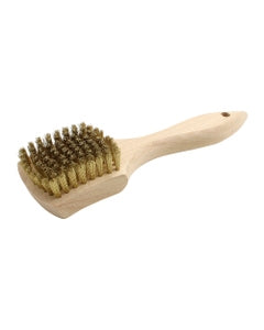 5/8″ × 2 5/8″ × 8 7/8″, Brass Bristle, Shoe Handle Hand Scratch Brushes