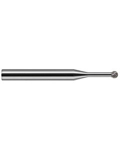 ‎1/8″ Dia. × 0.107″ LOC × 1/8″ Shank Size × 1-1/2″ OAL, Flute, Carbide, Uncoated, Ballnose Endmill