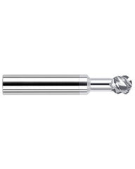 ‎1/8″ Dia. × 0.107″ LOC × 1/8″ Shank Size × 1-1/2″ OAL, 4 Flute, Carbide, TiB2, Ballnose Endmill