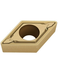 DCMT 21.52 LM MC7025, 0.8 mm Corner Radius, 2.38 mm Thick, 6.35 mm Inscribed Circle, Turning Indexable Insert