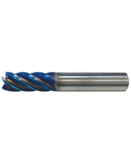 ‎L9705 - 3/16″ Dia. × 5/16″ LOC × 3/16″ Shank Dia. × 2″ OAL, 5 Flutes, Carbide, AlTiN Coating, Square End Mill