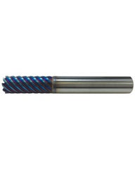 ‎L9714 - 6 mm Cutting Dia. × 9 mm LOC × 6 mm Shank Dia. × 63 mm OAL, 0.3 mm Corner Radius, 6 Flutes, Carbide, AlTiN Coating, Corner Rounding Endmill