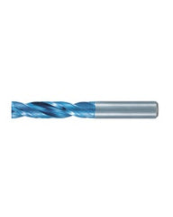 1.7 mm Dia. × 3 mm Shank Dia. × 58 mm OAL, 180 Degrees, 3xD, 2 Flutes, Aqua Revo D, Solid Carbide Drills