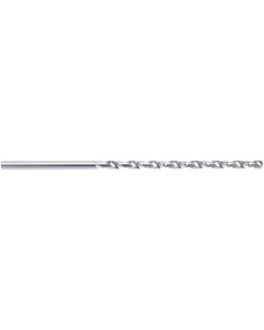 2.35 mm Dia. × 3 mm Shank Dia. × 70 mm OAL × 40 mm LCF, 140 Degrees, 15xD, 2 Flute, Uncoated - Solid Carbide Drills