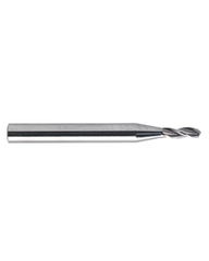2.8 mm Dia. × 3 mm Shank Dia. × 38 mm OAL × 16 mm LCF, 140 Degrees, 3 Flute, TiAlN - Solid Carbide Drills