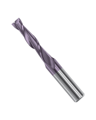 0.4 mm Dia. × 0.078″ LOC × 0.118″ Shank Dia. × 1.535″ OAL, 2 Flute, Carbide, Hard'X Miniture End Mill