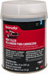 3M - Body Filler - 14 oz Body Filler, 1/2 oz Hardener - Eagle Tool & Supply