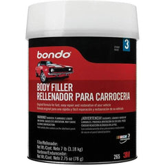 3M - Body Filler - 7 Lb Body Filler, 2-3/4 oz Cream Hardener - Eagle Tool & Supply