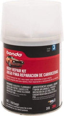 3M - 4 Piece Body Repair Kit - 16 oz Body Filler, .50 oz Cream Hardener, Metal Body Patch, Spreader - Eagle Tool & Supply