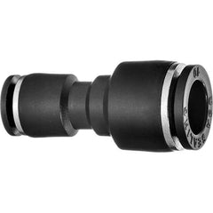 Value Collection - 12 x 8mm OD, Nylon Push-to-Connect Union - 150 Max psi, Black - Eagle Tool & Supply
