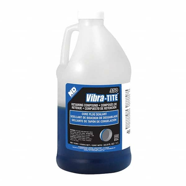 Vibra-Tite - 1 L Jug, Blue, Core Plug Sealant Retaining Compound - Eagle Tool & Supply