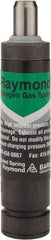 Associated Spring Raymond - 12mm Diam, 50mm Max Stroke, Blue Nitrogen Gas Spring Cylinder - 90mm Body Length, 142mm OAL, 81 Lb Full Stroke Spring Force, 1,560 psi Initial Charge - Eagle Tool & Supply