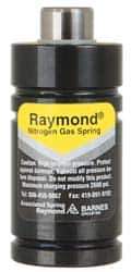 Associated Spring Raymond - 25mm Diam, 7mm Max Stroke, Yellow Nitrogen Gas Spring Cylinder - 47mm Body Length, 56mm OAL, 689 Lb Full Stroke Spring Force, 2,600 psi Initial Charge - Eagle Tool & Supply