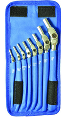 8 Piece -1/8 - 3/8" Chrome HexPro Pivot Head Hex Wrench Set - Eagle Tool & Supply