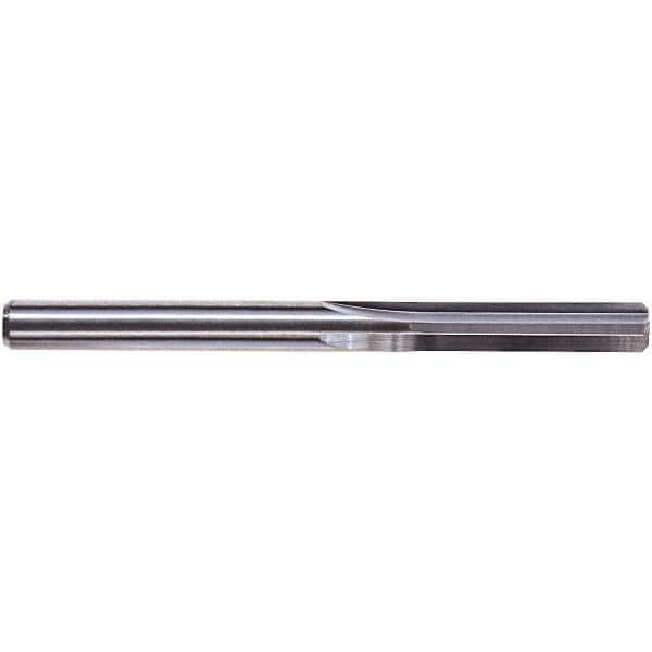 Chucking Reamer: 0.369″ Dia, 3-1/2″ OAL, 1-1/4″ Flute Length, Straight Shank, Solid Carbide 6 Flute, RH