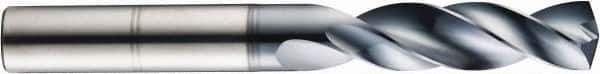 SGS - #20 145° Solid Carbide Jobber Drill - TiCN Finish, Right Hand Cut, Spiral Flute, Straight Shank, 3-1/4" OAL, Standard Point - Eagle Tool & Supply