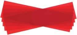 Made in USA - 5 Piece, 5" Wide x 20" Long Plastic Shim Stock Sheet - Red, ±10% Tolerance - Eagle Tool & Supply