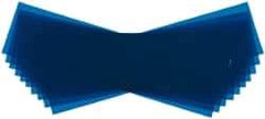 Made in USA - 10 Piece, 5" Wide x 20" Long Plastic Shim Stock Sheet - Blue, ±10% Tolerance - Eagle Tool & Supply