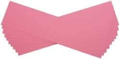 Made in USA - 10 Piece, 5" Wide x 20" Long Plastic Shim Stock Sheet - Pink, ±10% Tolerance - Eagle Tool & Supply