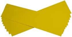 Made in USA - 10 Piece, 5" Wide x 20" Long Plastic Shim Stock Sheet - Yellow, ±10% Tolerance - Eagle Tool & Supply