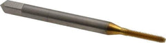 Balax - #1-64 UNC H2 Thread Limit Bottoming Thread Forming Tap - High Speed Steel, TiN Finish, 1-11/16" OAL, 3/8" Thread Length, Right Hand Thread, Series BXB - Eagle Tool & Supply