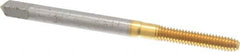 Balax - #5-40 UNC H4 Thread Limit Bottoming Thread Forming Tap - High Speed Steel, TiN Finish, 1-15/16" OAL, 5/8" Thread Length, Right Hand Thread, Series BXB - Eagle Tool & Supply