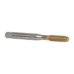 Balax - 1/4-20 UNC H4 Thread Limit Bottoming Thread Forming Tap - High Speed Steel, TiN Finish, 2-1/2" OAL, 1" Thread Length, Right Hand Thread, Series BXB - Eagle Tool & Supply