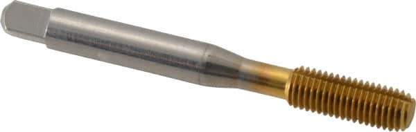 Balax - 1/4-28 UNF H7 Thread Limit Bottoming Thread Forming Tap - High Speed Steel, TiN Finish, 2-1/2" OAL, 1" Thread Length, Right Hand Thread, Series BXB - Eagle Tool & Supply