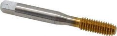 Balax - 5/16-18 UNC H4 Thread Limit Bottoming Thread Forming Tap - High Speed Steel, TiN Finish, 2-23/32" OAL, 1-1/8" Thread Length, Right Hand Thread, Series BXB - Eagle Tool & Supply